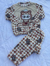 Cute Gingham Fuzzy Winter Sets (S-XL)
