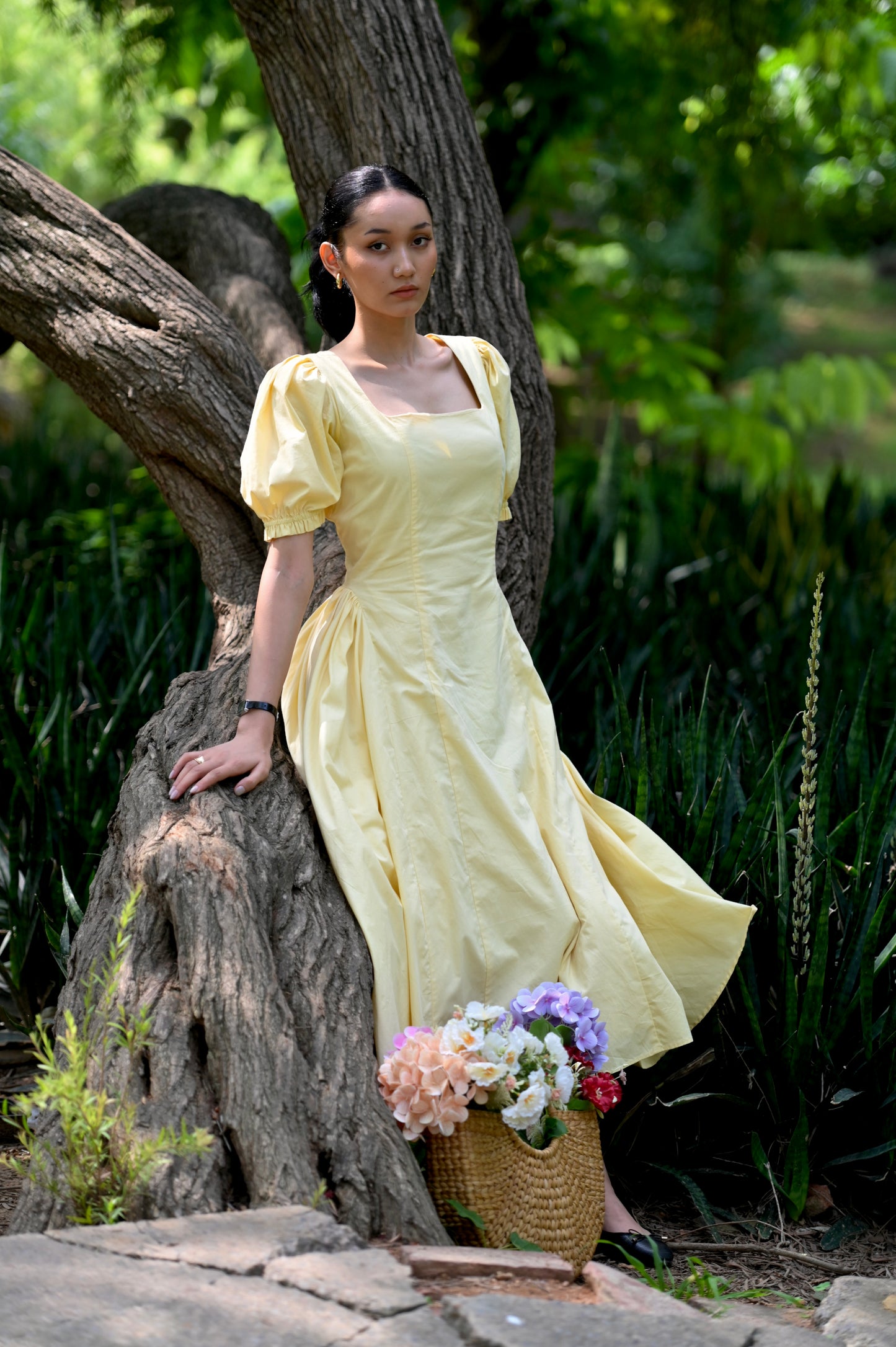 ELLA Dress in Butter Yellow