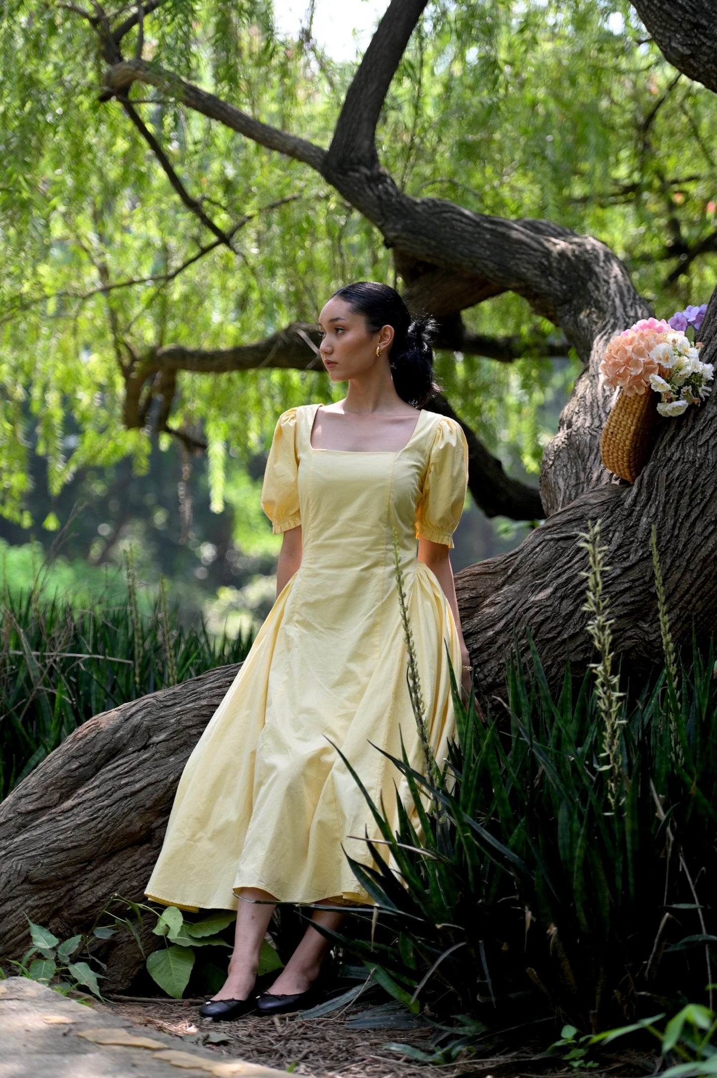 ELLA Dress in Butter Yellow