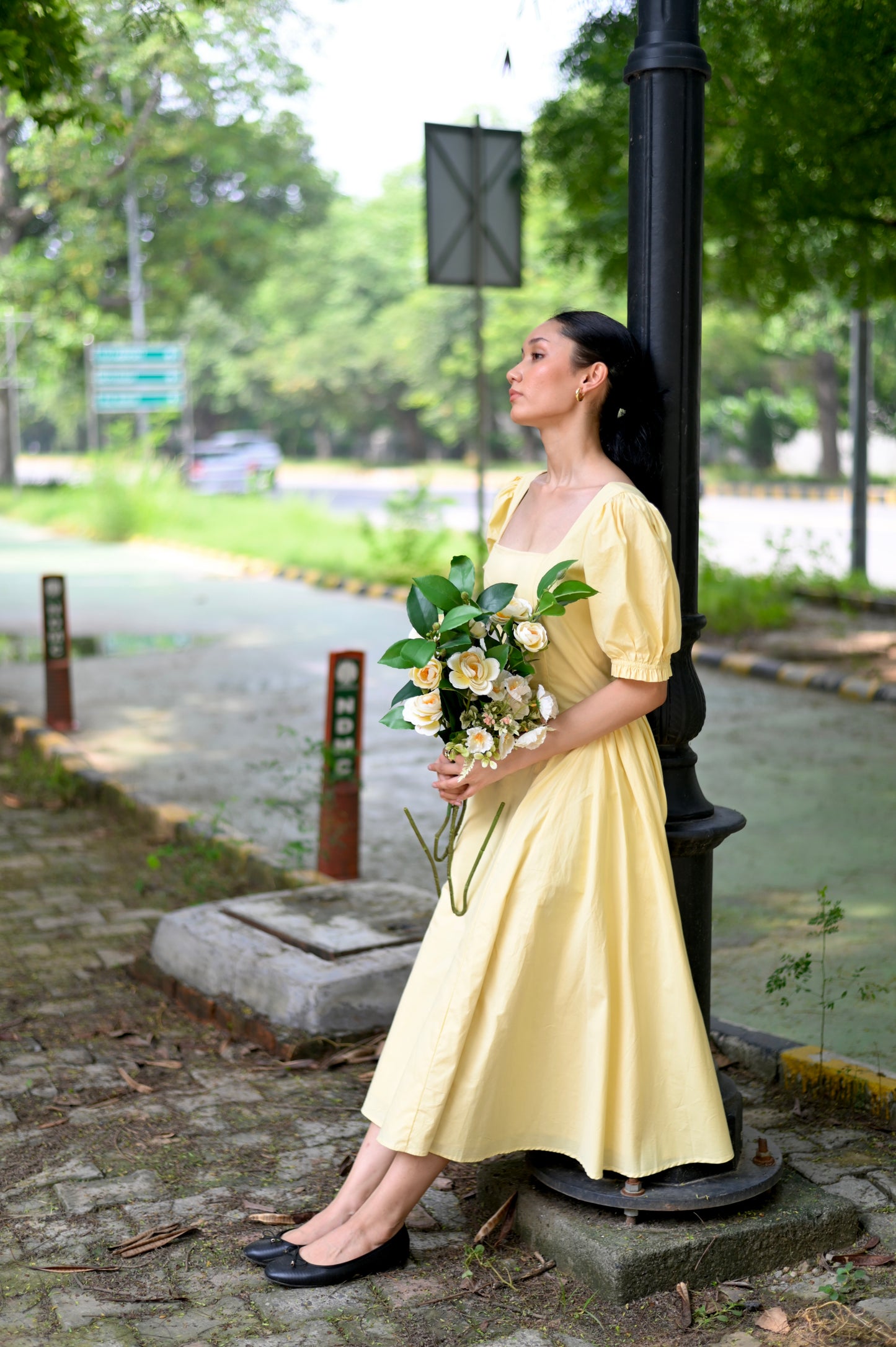 ELLA Dress in Butter Yellow