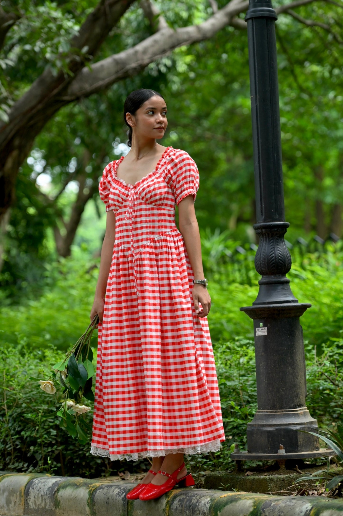CHLOE Dress in Red gingham