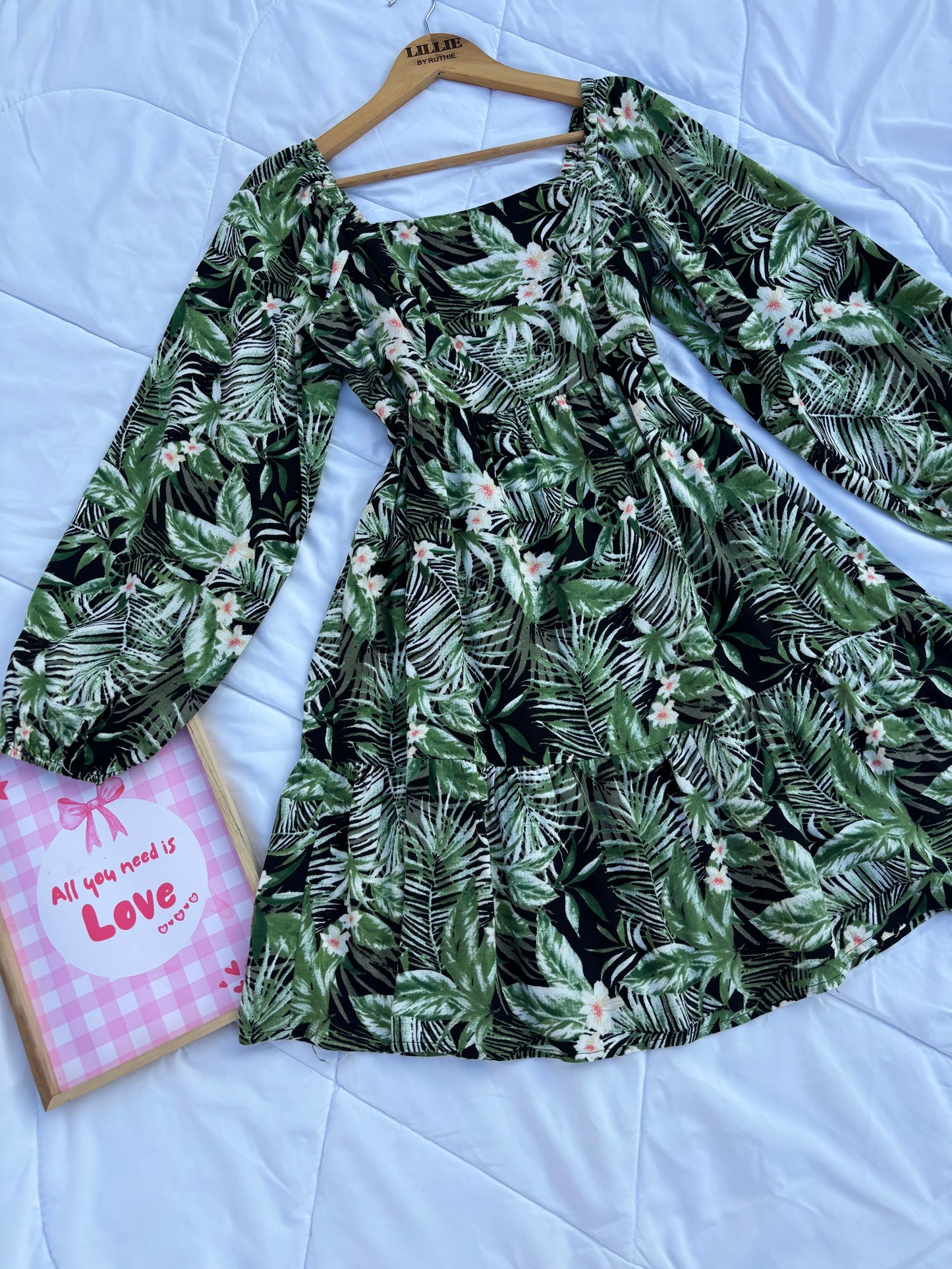 Tropical floral dress