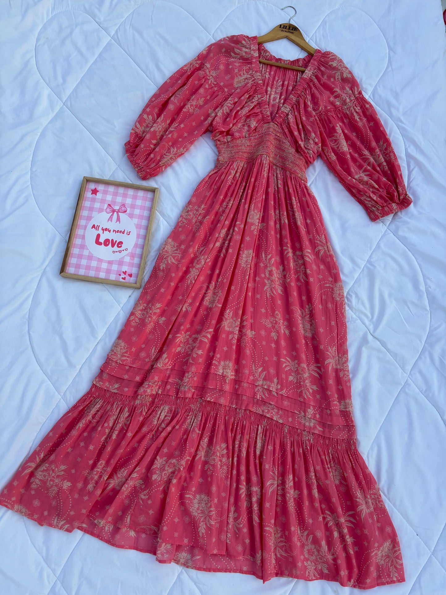 Pink coral dress