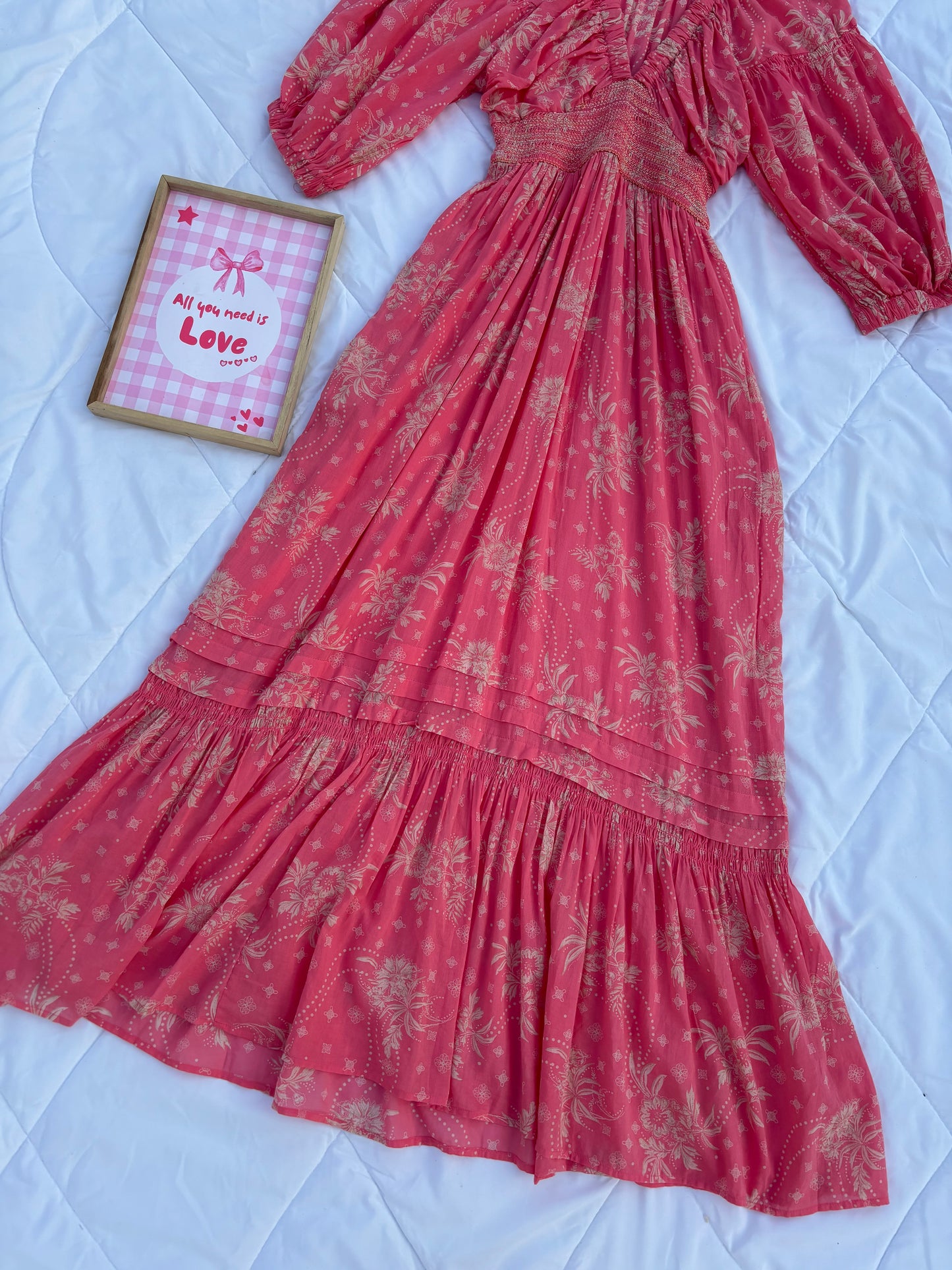 Pink coral dress
