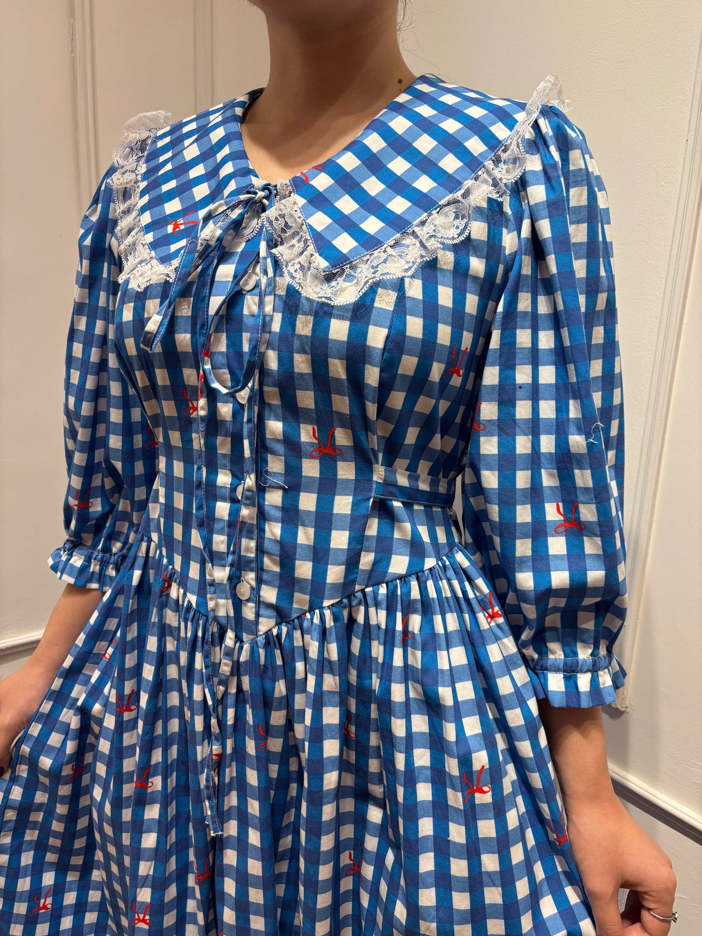 LYLA Dress in Blue gingham