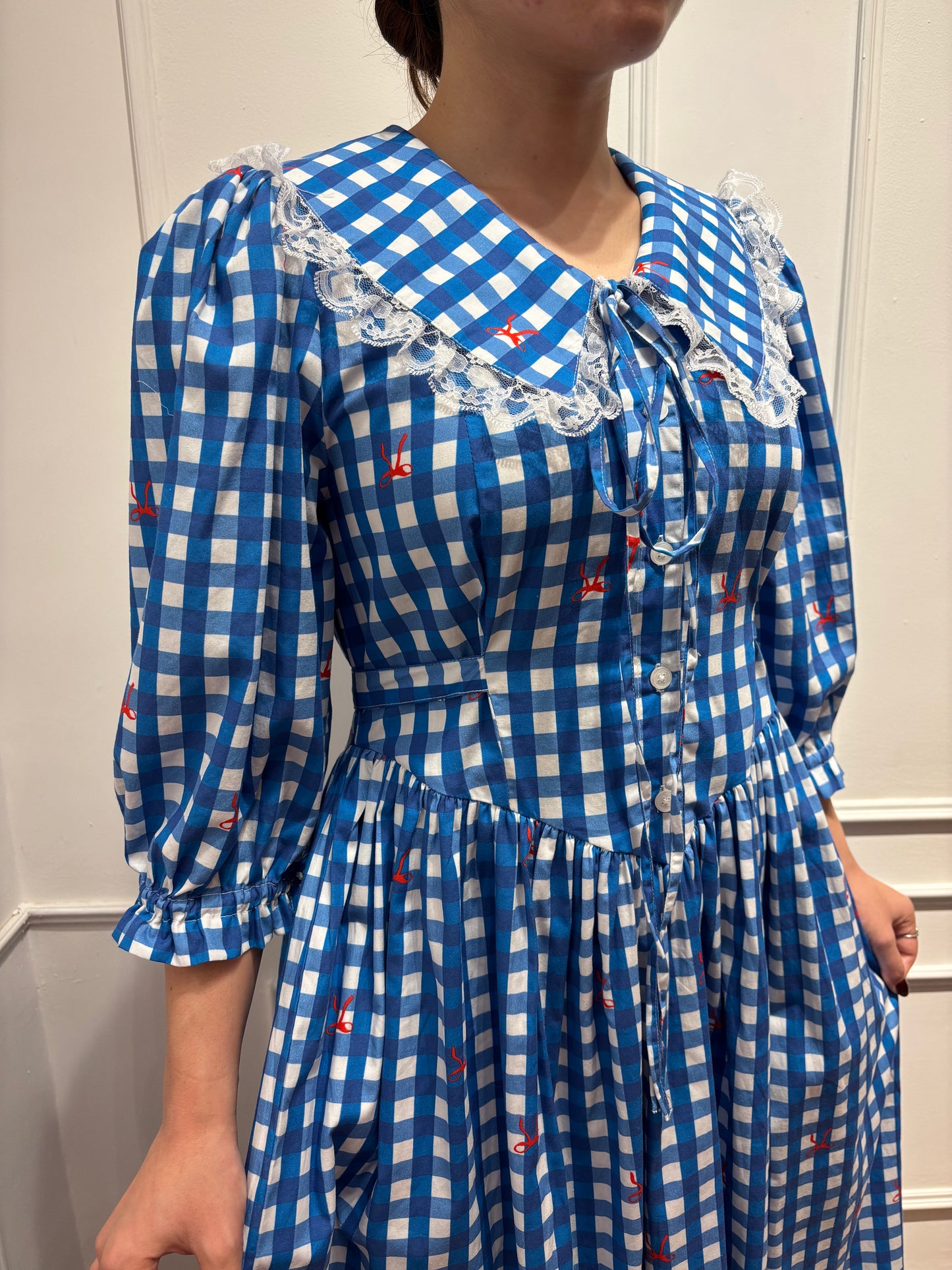 LYLA Dress in Blue gingham