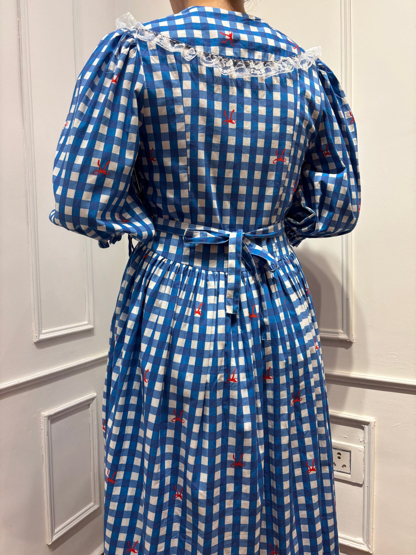 LYLA Dress in Blue gingham