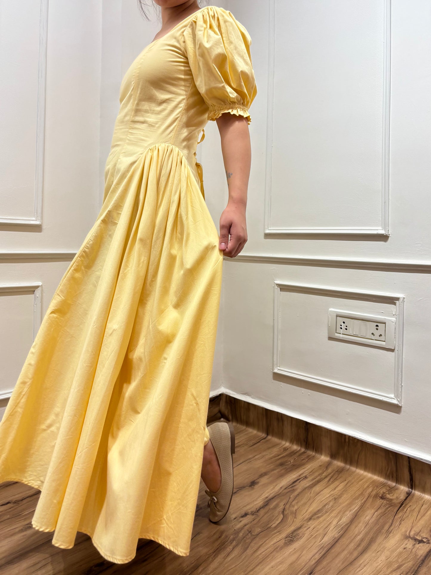 ELLA Dress in Butter Yellow