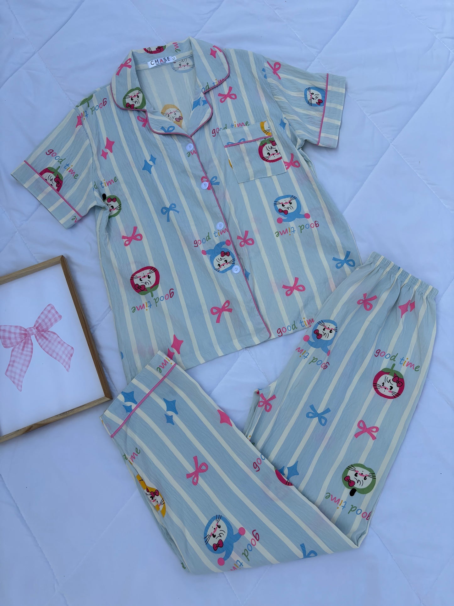 Cute Bow PJ Set
