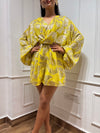 Yellow Brocade Romper