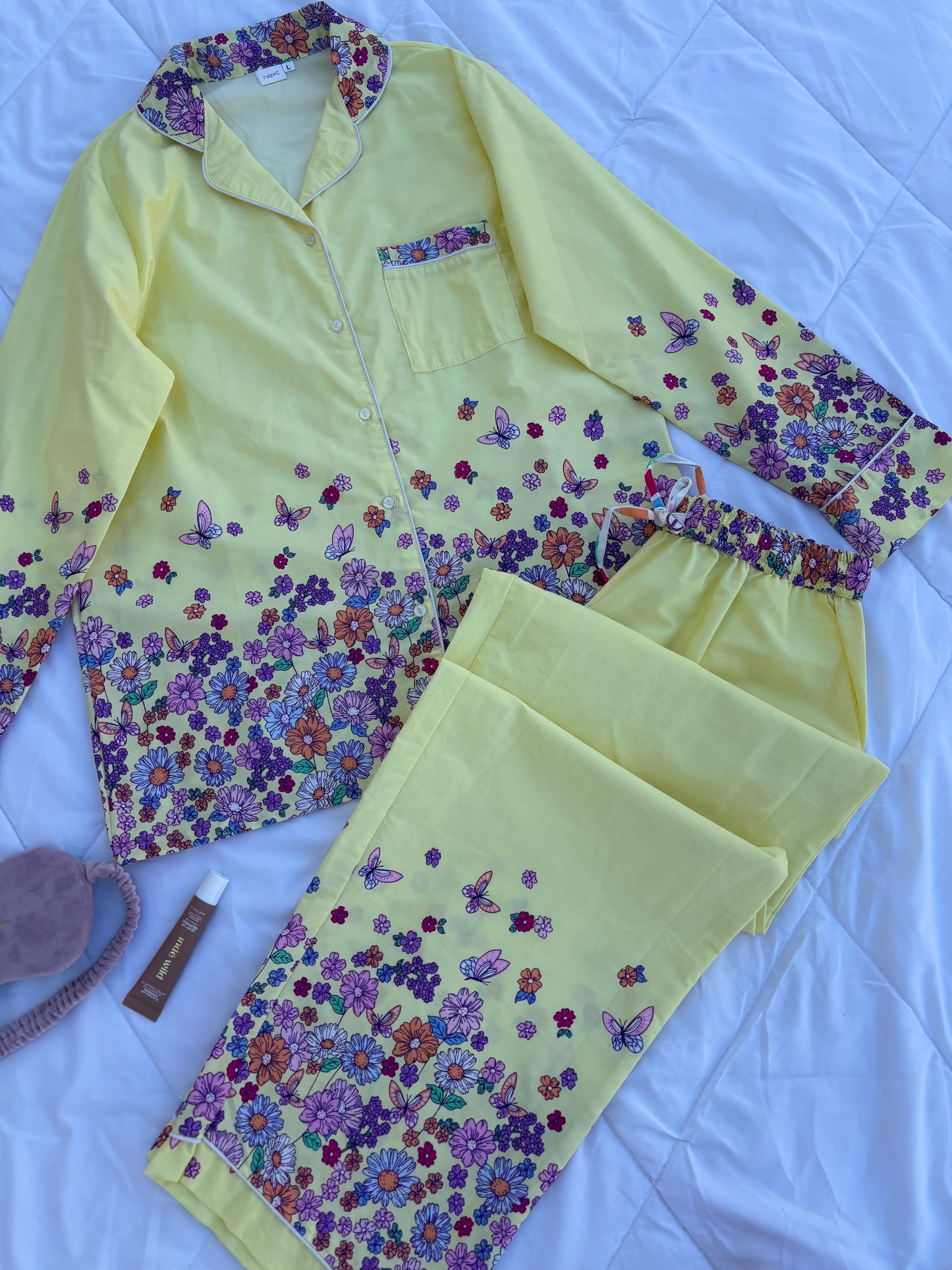 Butter Yellow Blossom PJ Set