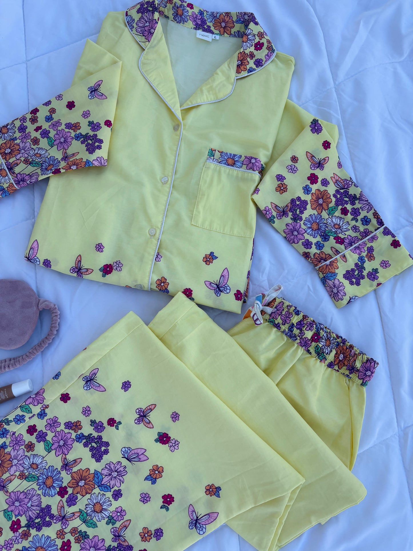 Butter Yellow Blossom PJ Set