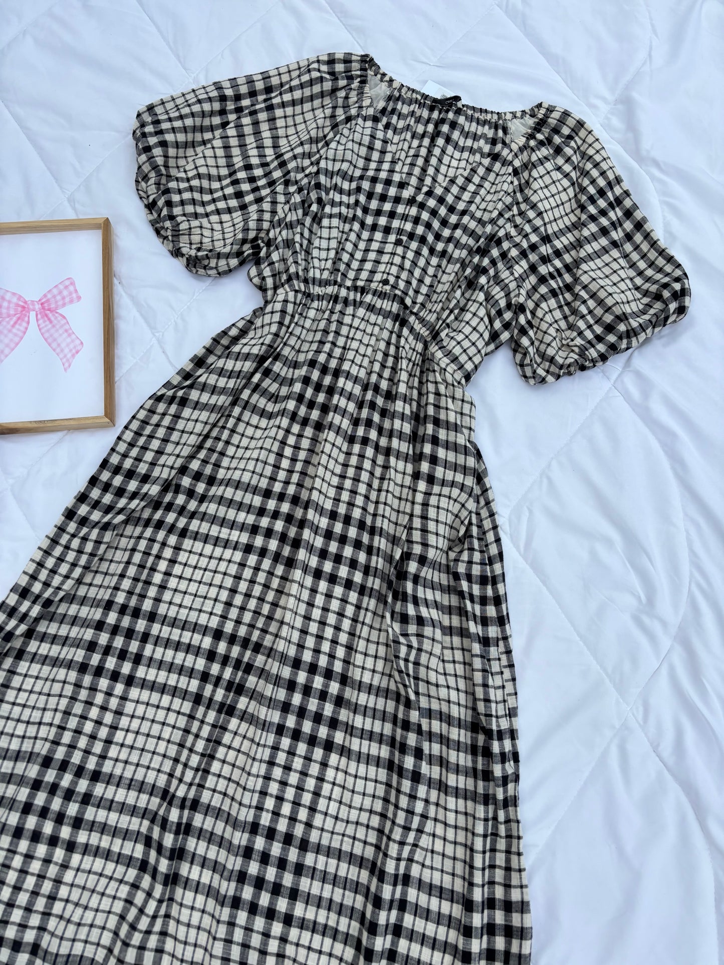 Plaid cotton dress