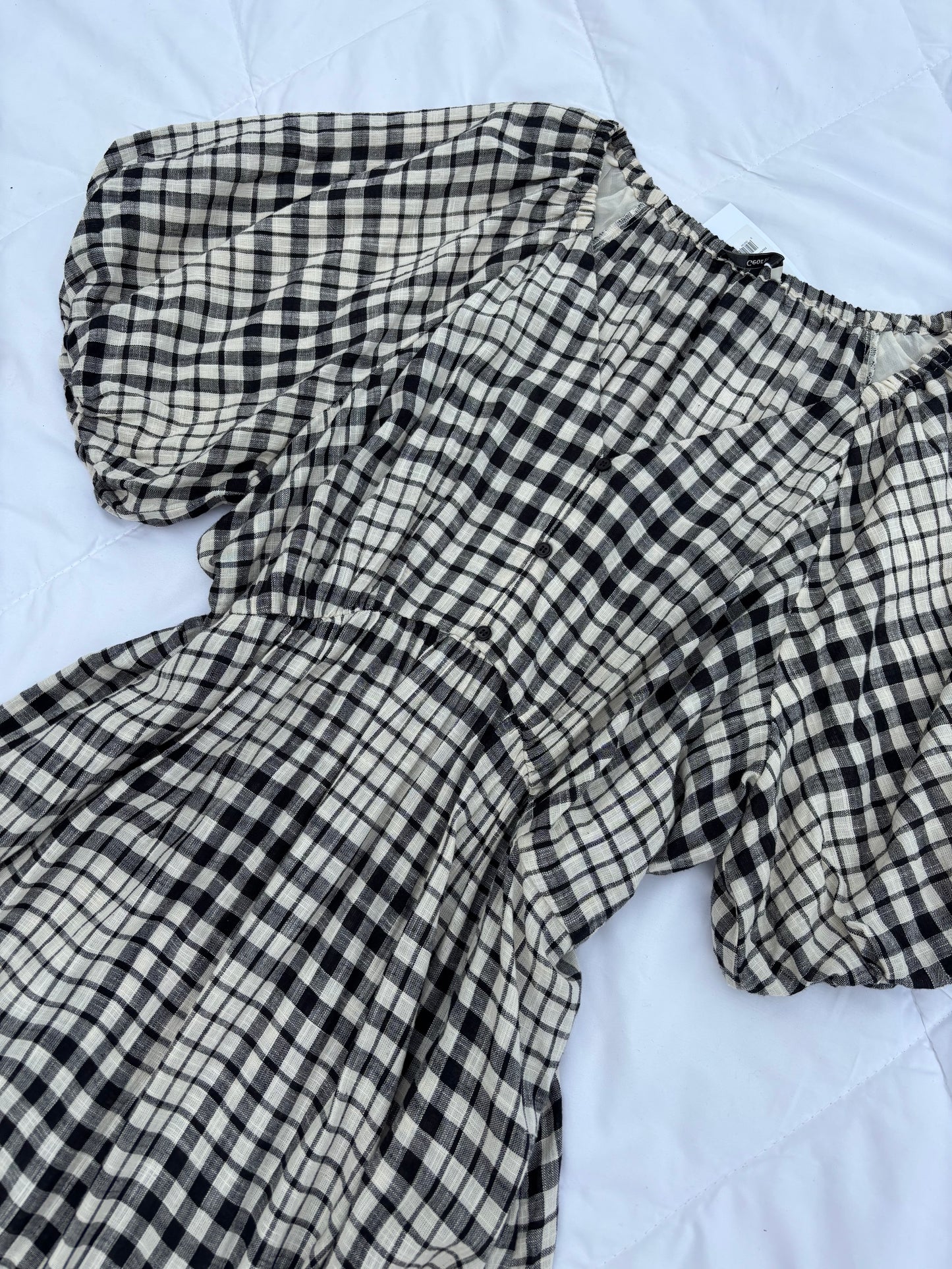 Plaid cotton dress