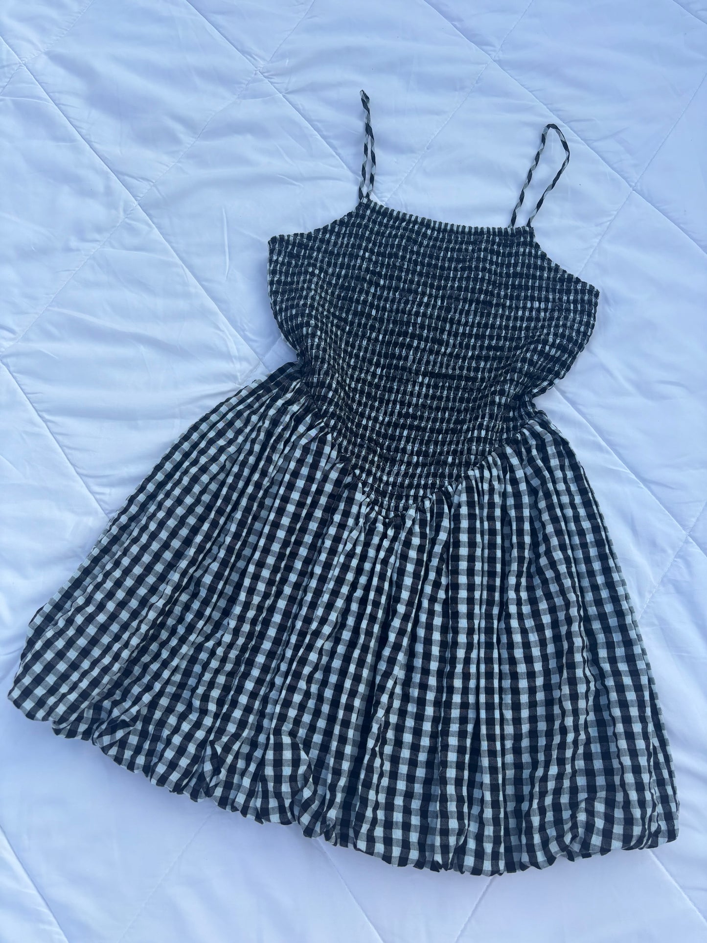 Gingham bubble dress