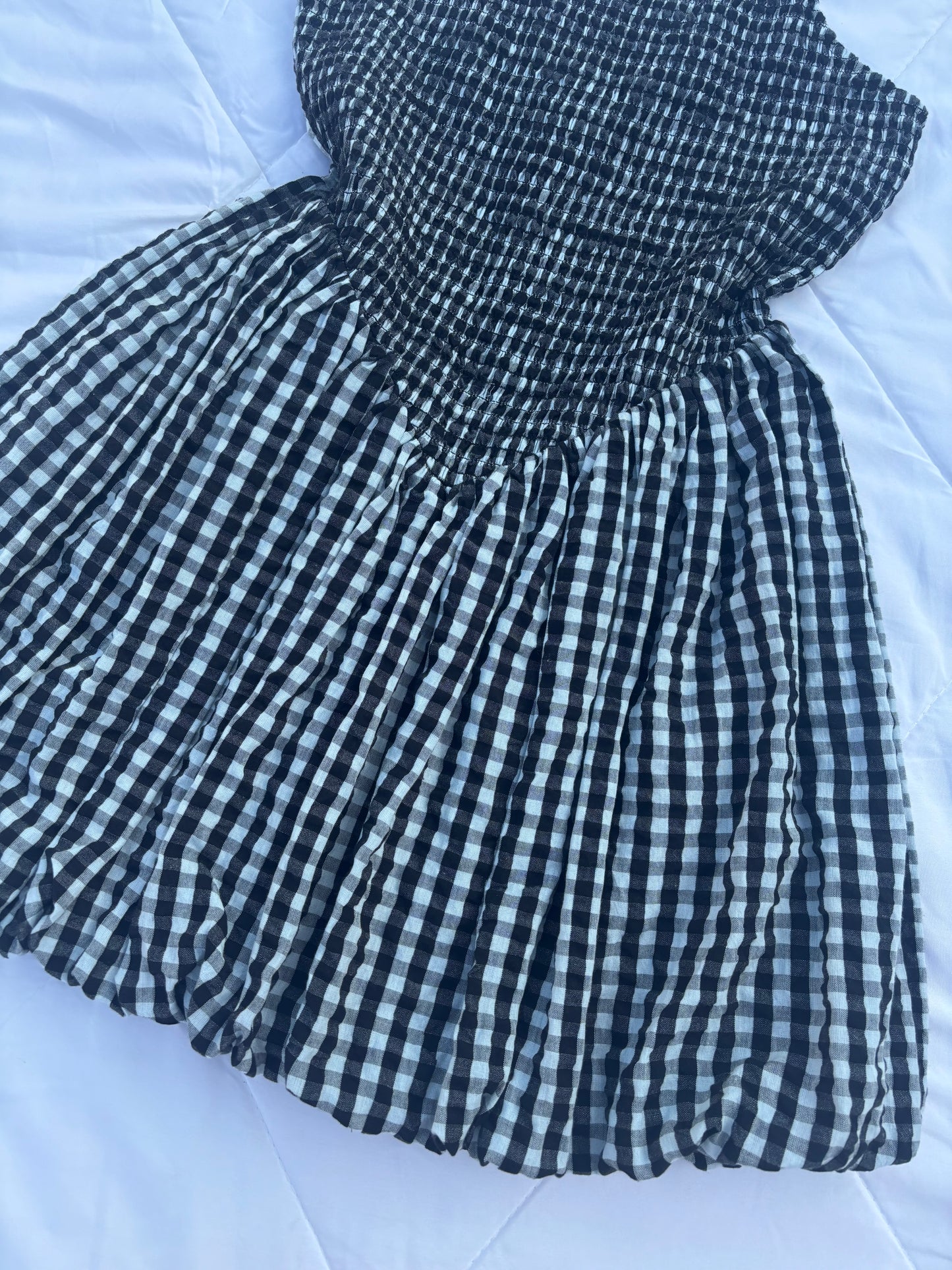 Gingham bubble dress