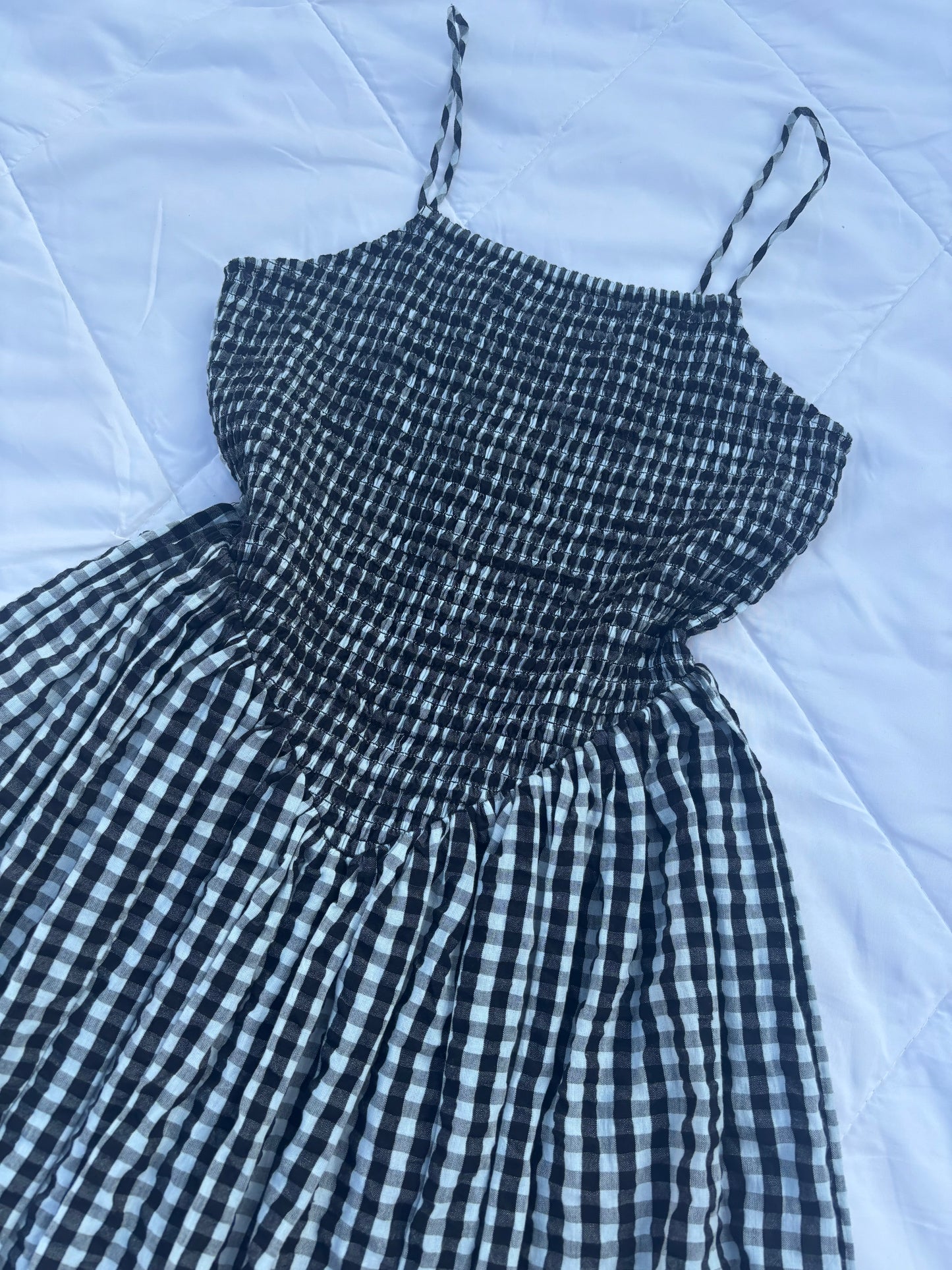 Gingham bubble dress