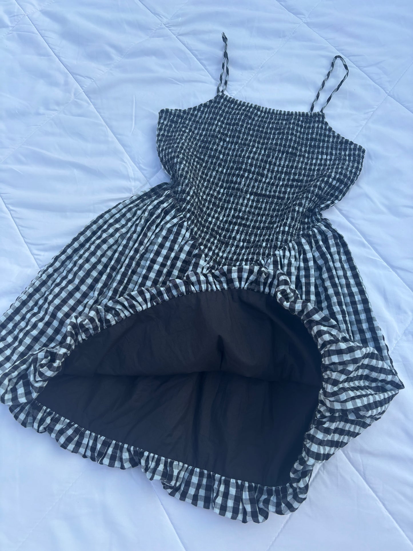 Gingham bubble dress
