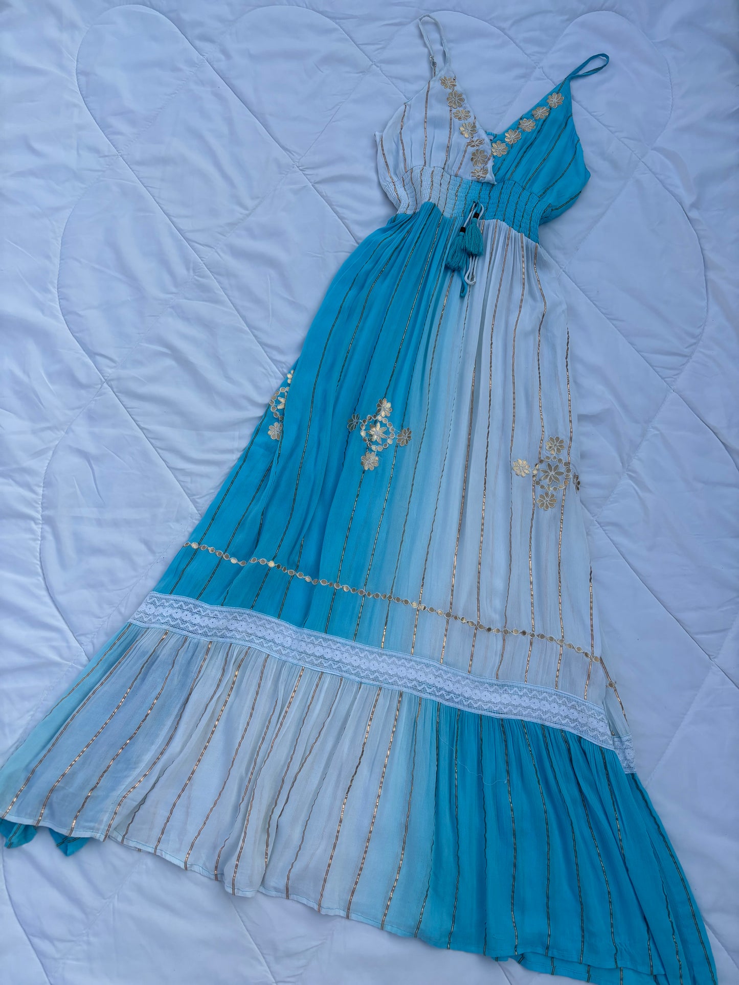 Blue Tie dye dress
