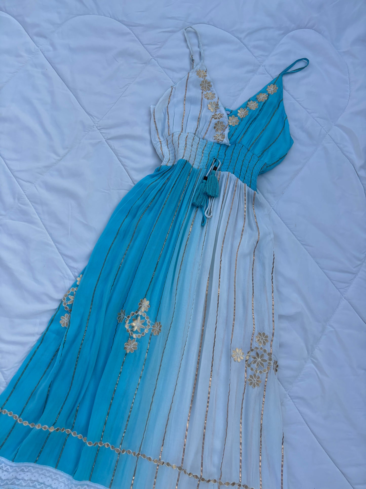 Blue Tie dye dress