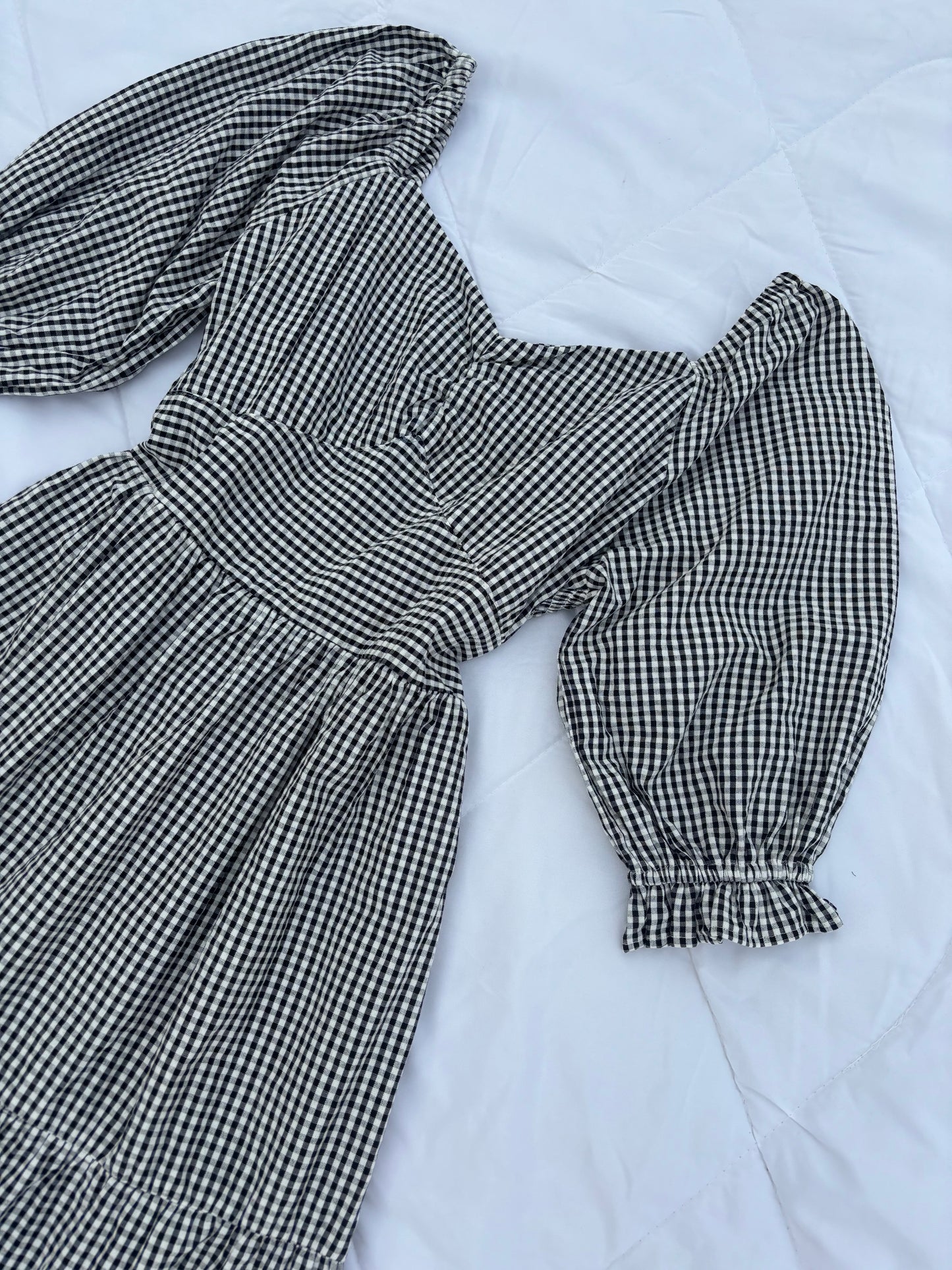 Black Gingham Dress