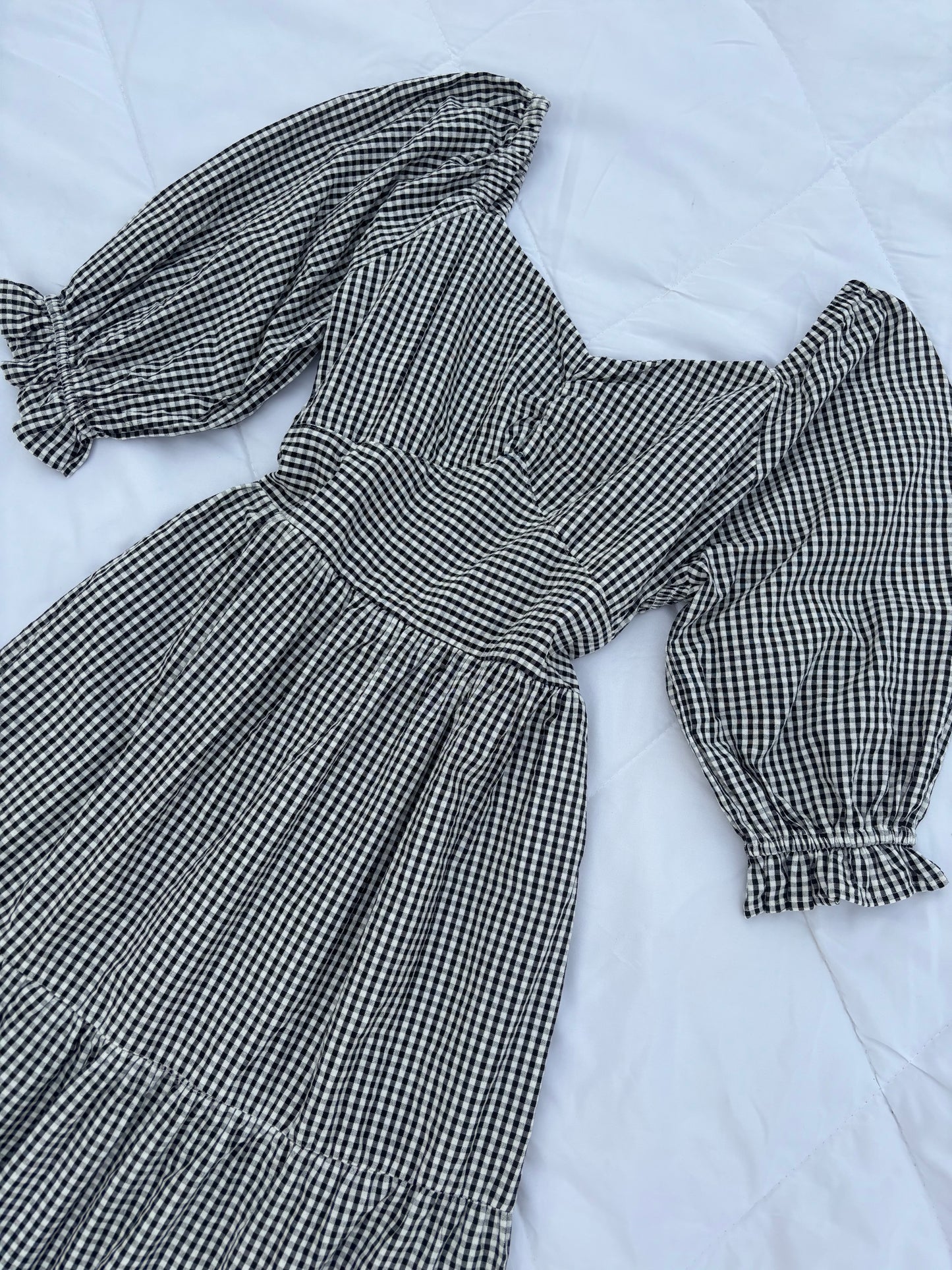 Black Gingham Dress