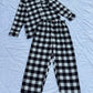 Black box plaid PJ set (L-XL)
