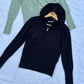 Black cardigan Hoodie (XS)