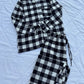 Black box plaid PJ set (L-XL)