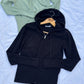 Black cardigan Hoodie (XS)