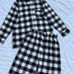 Black box plaid PJ set (L-XL)
