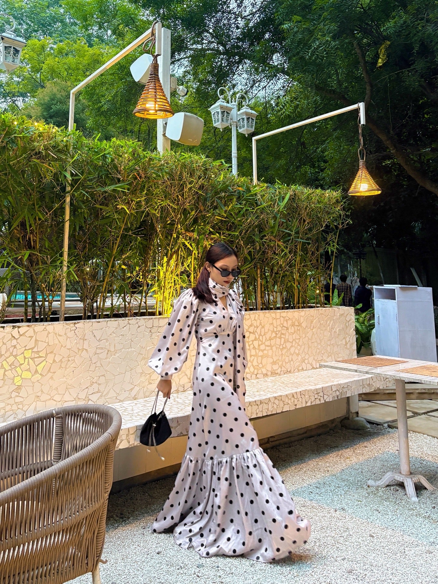 DOTTY Scarf Set Dress