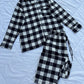 Black box plaid PJ set (L-XL)