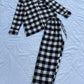 Black box plaid PJ set (L-XL)
