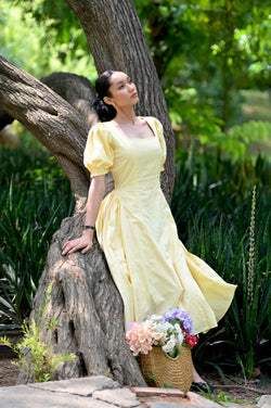 ELLA Dress in Butter Yellow