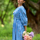 LYLA Dress in Blue gingham