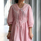 ALICE Dress in Pink gingham