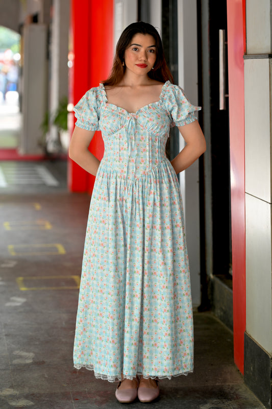 CHLOE Dress in Blue gingham