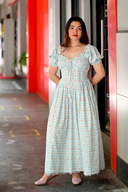 CHLOE Dress in Blue gingham