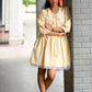 ALICE Dress in Butter yellow gingham