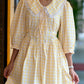 ALICE Dress in Butter yellow gingham