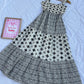 Embroidered smock dress