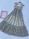 Embroidered smock dress