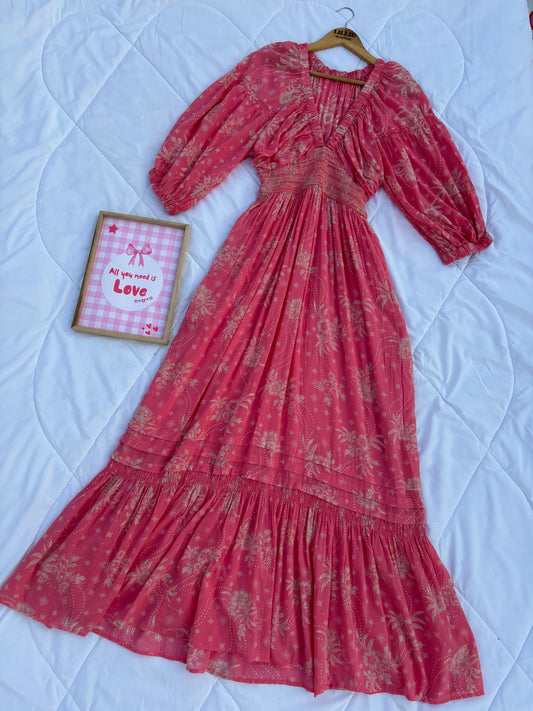 Pink coral dress
