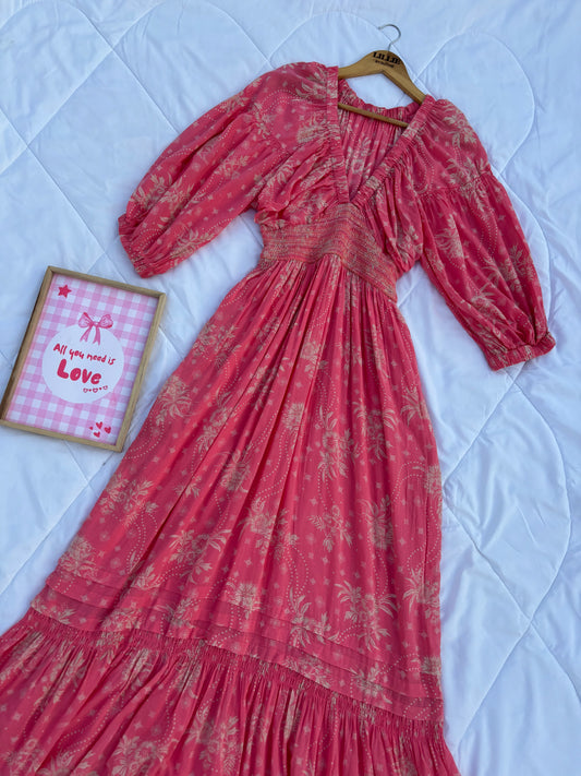 Pink coral dress