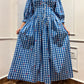 LYLA Dress in Blue gingham
