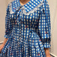 LYLA Dress in Blue gingham