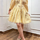 ALICE Dress in Butter yellow gingham