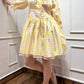 ALICE Dress in Butter yellow gingham