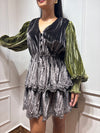 Velvet Ruffle dress